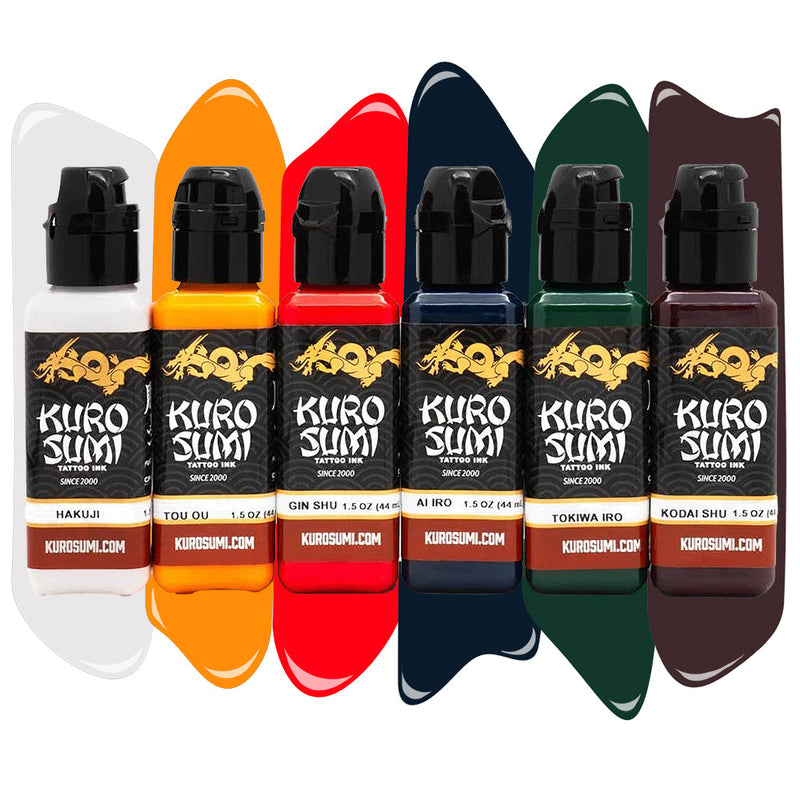 Yukyu by Kensho II Japan Set — Kuro Sumi Tattoo Ink — 1.5oz