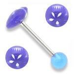 14g 5/8" Acrylic Funky Mix Straight Barbells - Price Per 10