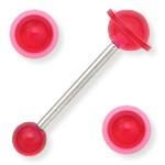 14g 5/8" Acrylic Funky Mix Straight Barbells - Price Per 10