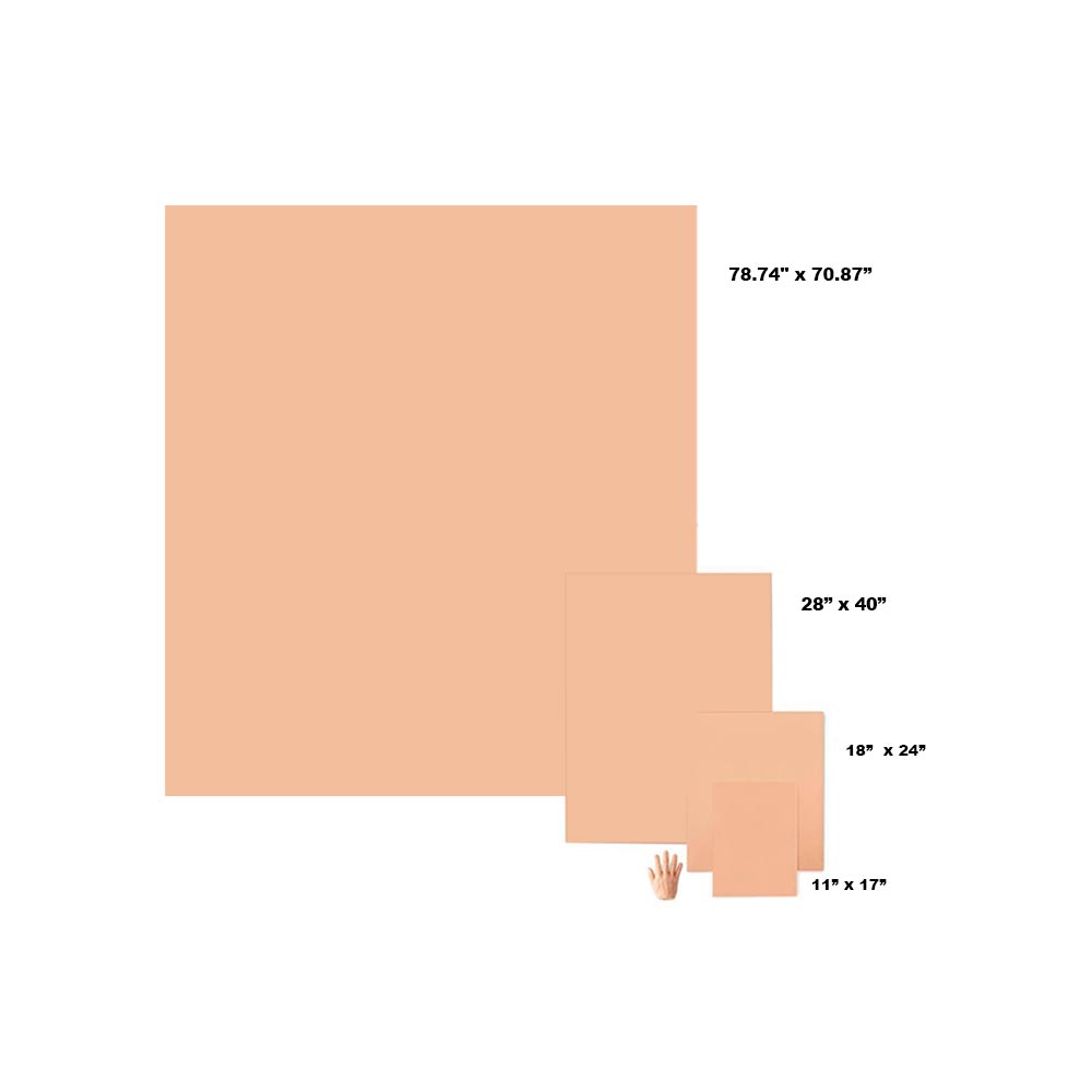 A Pound of Flesh Huge Tattooable Synthetic Canvas — 6.6’  x 5.9’ — 3mm Fitzpatrick Skin Tone 2