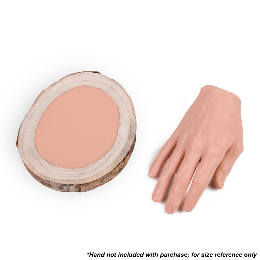 A Pound of Flesh Gallery Series Tattooable Synthetic Round Wooden Plank — Small