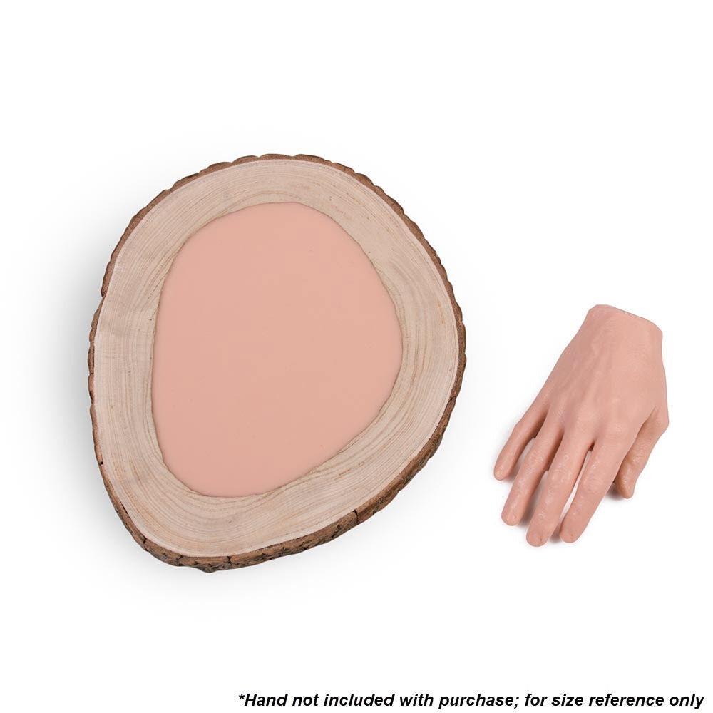 A Pound of Flesh Gallery Series Tattooable Synthetic Round Wooden Plank — Large