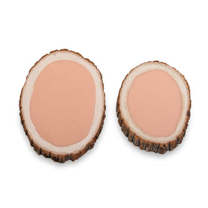 A Pound of Flesh Gallery Series Tattooable Synthetic Round Wooden Plank — Small