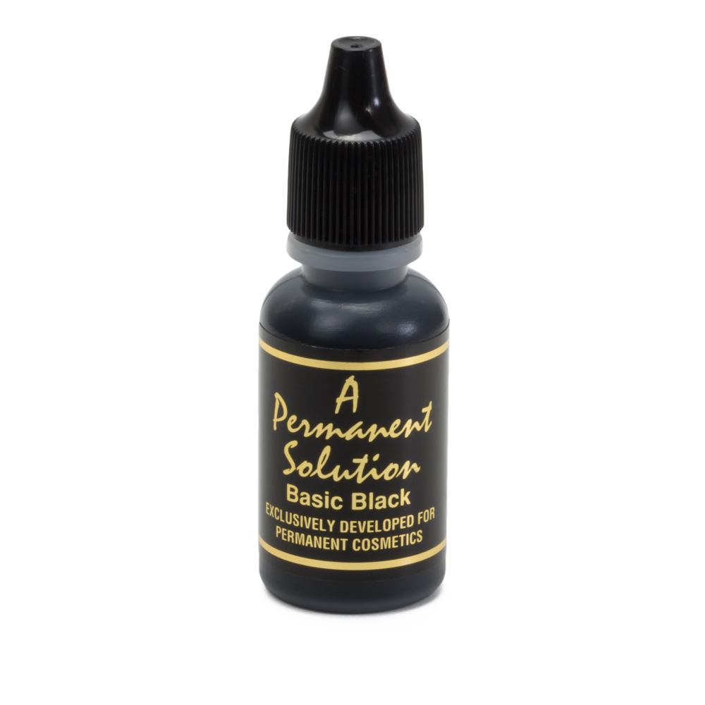 Permanent Solution Cosmetic Tattoo Permanent Makeup Ink - 1/2oz Bottle