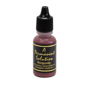 Permanent Solution Cosmetic Tattoo Permanent Makeup Ink - 1/2oz Bottle
