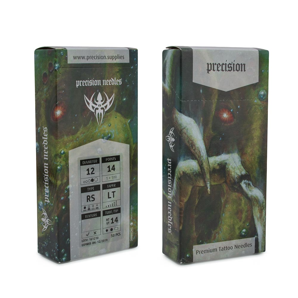 Artist Series — Precision Needles — Box of 50 Premade Sterilized Tattoo Needles