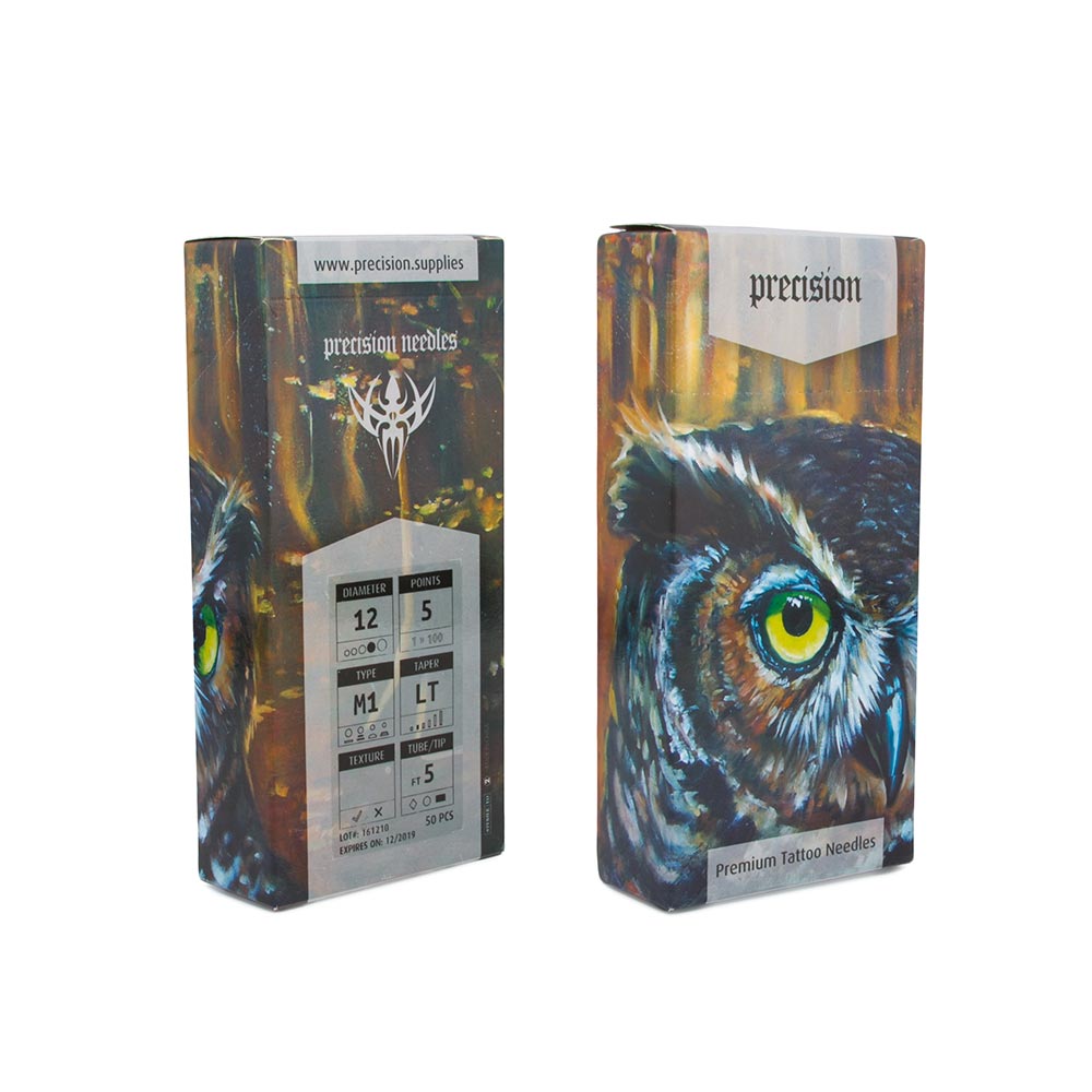 Artist Series — Precision Needles — Box of 50 Premade Sterilized Tattoo Needles