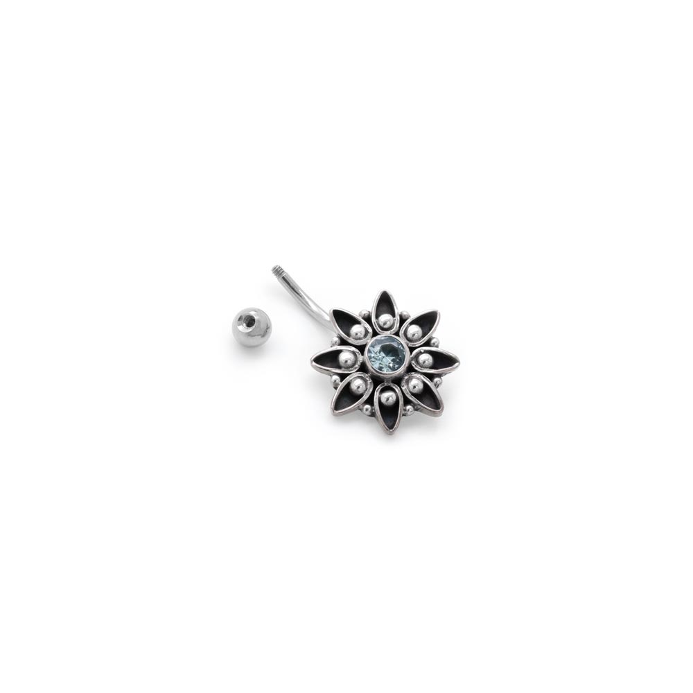 14g 7/16" Mystical Bali Star Belly Button Ring