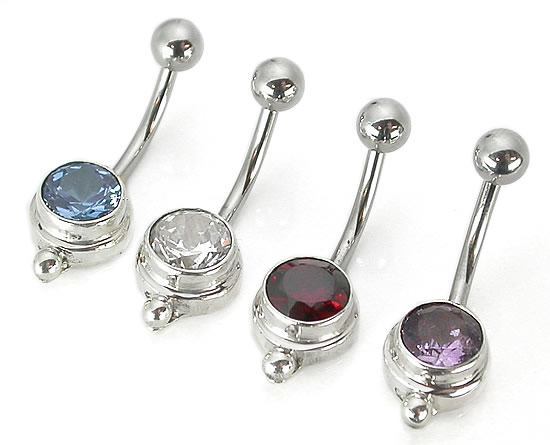 14g 7/16" Bali Bling Indonesian Navel Belly Jewelry