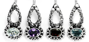 Bali Teary - Indonesian Style Sterling Silver Earrings French Hook