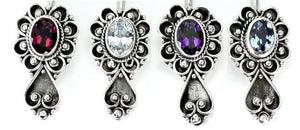 14g 7/16" Bali Spade Sterling Silver Navel Belly Jewelry