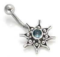 14g 7/16" The Sun Indonesian Wholesale Navel Rings