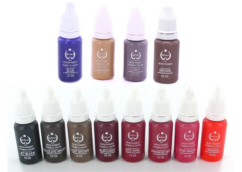 BioTouch Permanent Makeup Micro Pigment Tattoo Ink - 1/2oz Bottle