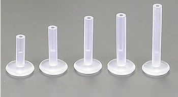 16g BioPlastic Threadless Labret Post — Pick Size — Price Per 1