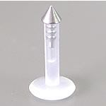 14g 5/16" Bioplastic Labret with 2.3mm Bioplastic Cone