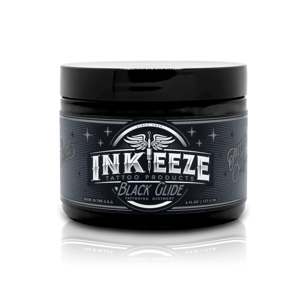 INK-EEZE Black Glide Tattooing Ointment — 6oz Jar