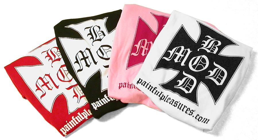 BodyMod by PainfulPleasures with Iron Cross on a Baby T or Regular T shirt - Extremely Nice - 3 Colors