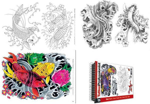 Professional Series # 5 Tattoo Book of Koi Fish - Carp, Karpfen, Carpe, Karpit, Karpar etc...