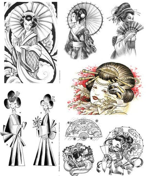 Professional Series # 9 Tattoo Book of Geisha