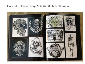 Excavate: Unearthing Artistic Skeletal Remains by Jinxi Caddel - Hardcover Book