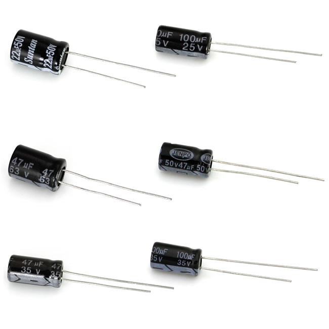 Precision Loose Unterminated Polarized Electrolytic Capacitors — 6 Choices