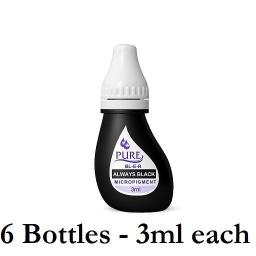 BioTouch Pure Single Use Pigment — 6 Bottles of 3ml