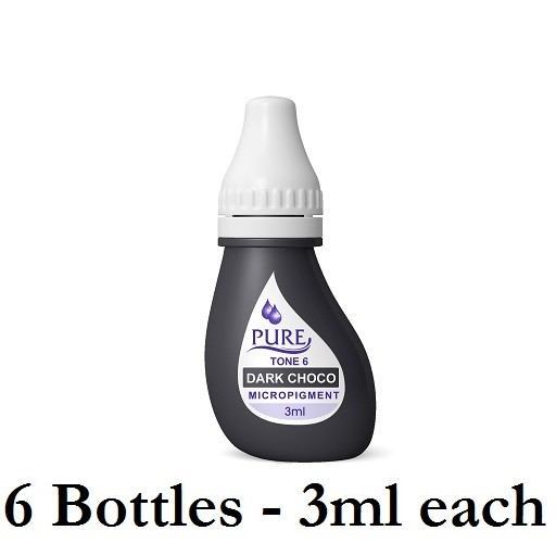 BioTouch Pure Single Use Pigment — 6 Bottles of 3ml