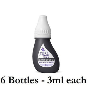 BioTouch Pure Single Use Pigment — 6 Bottles of 3ml