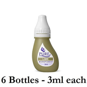 BioTouch Pure Single Use Pigment — 6 Bottles of 3ml