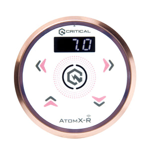 Critical Tattoo® Atom X-R Power Supply — Rose Gold with White Overlay