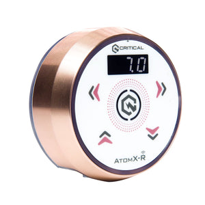 Critical Tattoo® Atom X-R Power Supply — Rose Gold with White Overlay