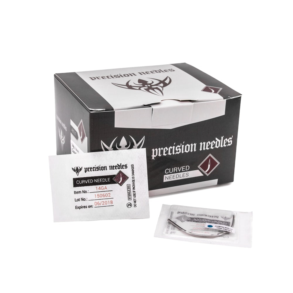 Precision Curved Piercing Needle — Pick Quantity