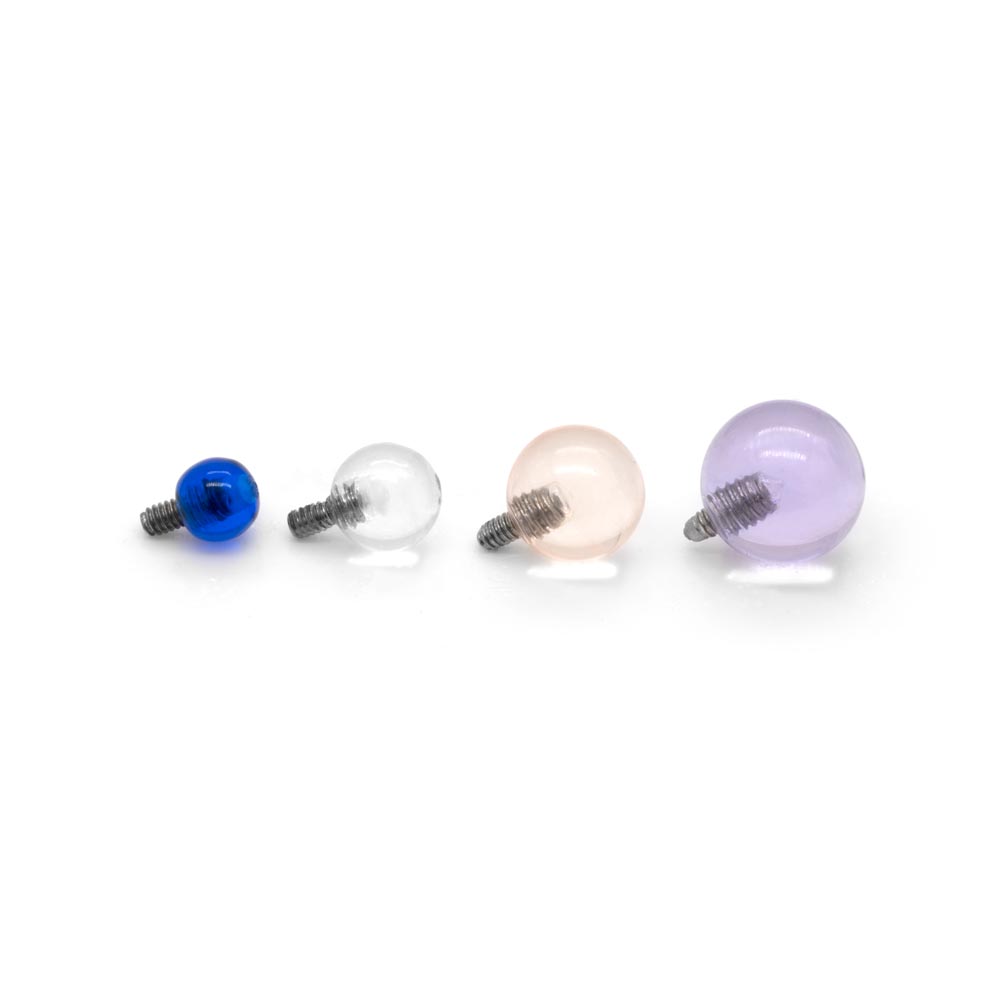 14g & 12g Internally Threaded UV Ball — Pick Size — Price Per 1