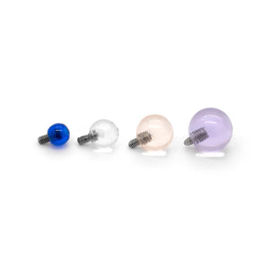 14g & 12g Internally Threaded UV Ball — Pick Size — Price Per 1