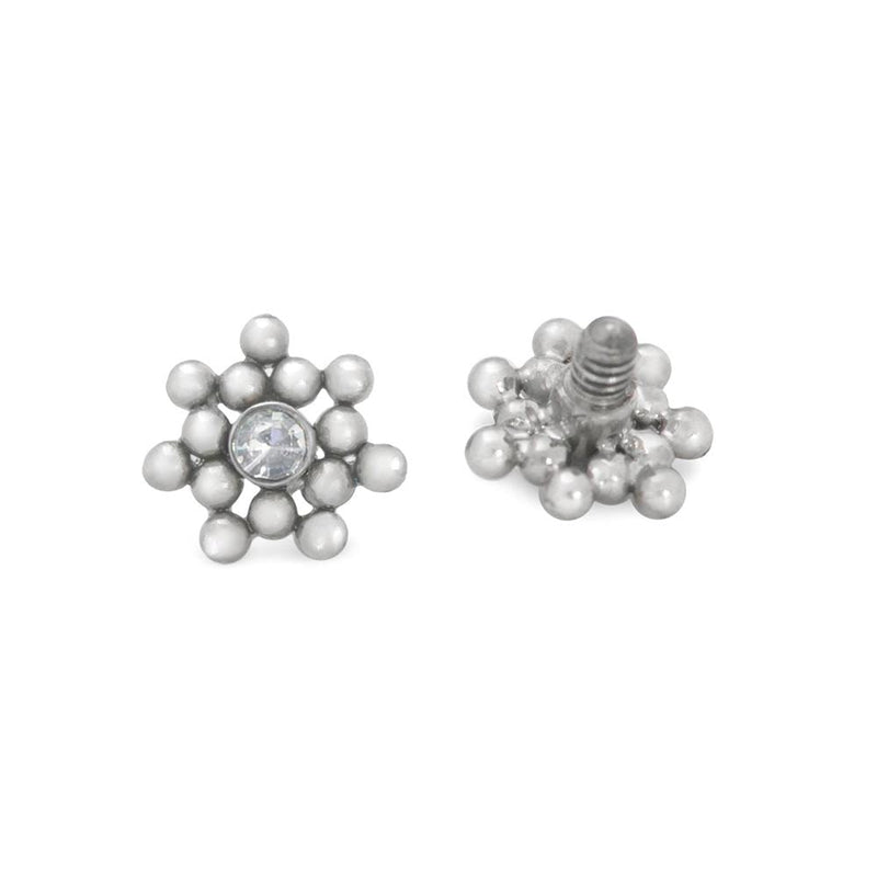 Micron Bead Cluster Titanium Top - Threaded