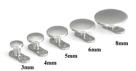 Tilum 14g-12g Internally Threaded Flat Titanium Disc Top - Price Per 1