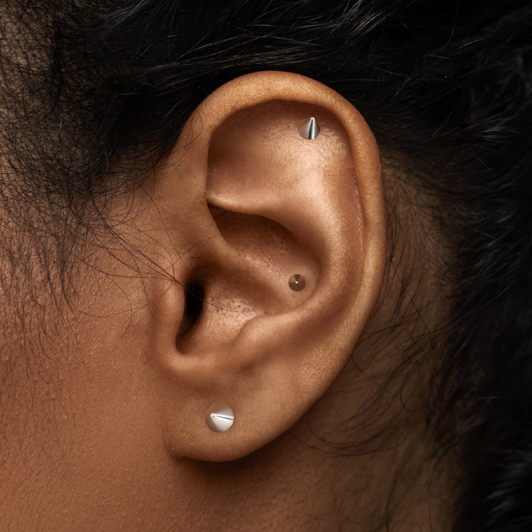 14g - 12g Internally Threaded Steel Cone - Price Per 1