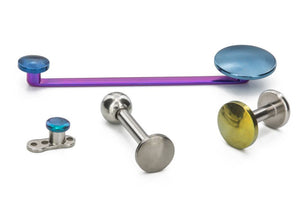 Flat Disk Titanium Top - Threaded