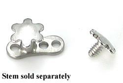 14g - 12g Internally Threaded Flower Top - Price Per 1