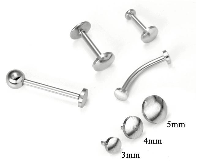 Flat Disk Titanium Top - Threaded