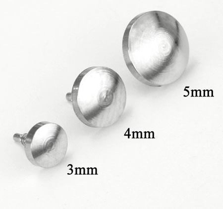 Flat Disk Titanium Top - Threaded