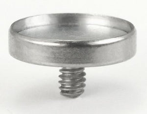 Tilum 14g - 12g Internally Threaded 5mm Magnetic Dermal Base for Magnetic Top - Price Per 1
