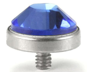 Tilum 14g - 12g Internally Threaded 4mm Magnetic Dermal Base for Magnetic Top - Price Per 1