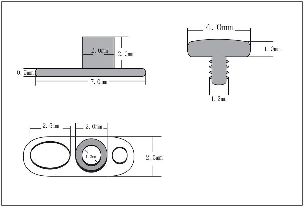Dermal Piercing Kit with Dermal Anchor, Tops, Punches & Other Dermal Tools
