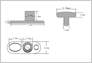 Dermal Piercing Kit with Dermal Anchor, Tops, Punches & Other Dermal Tools