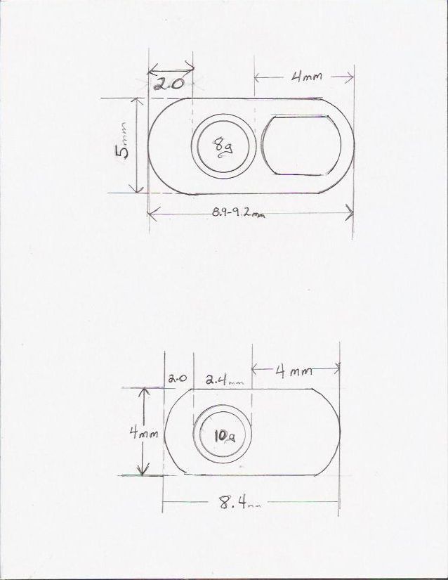 Titanium Dermal Anchor with Solid Base