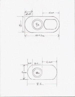 Titanium Dermal Anchor with Solid Base