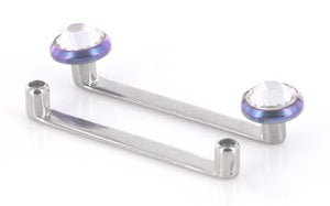 Flat Titanium Surface Barbell - Threaded