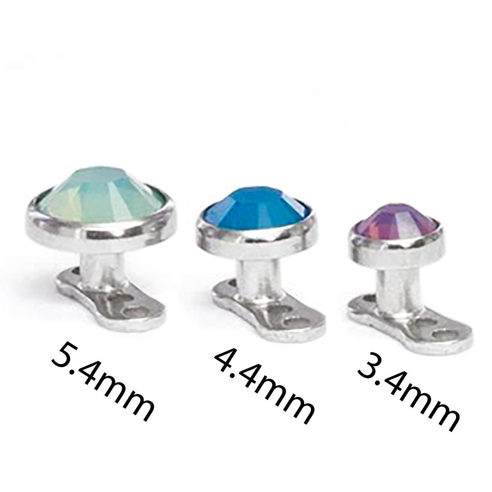 14g–12g Internally Threaded Earthen Opal Disc Top — Price Per 1