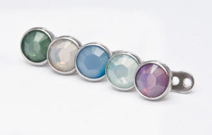14g–12g Internally Threaded Earthen Opal Disc Top — Price Per 1